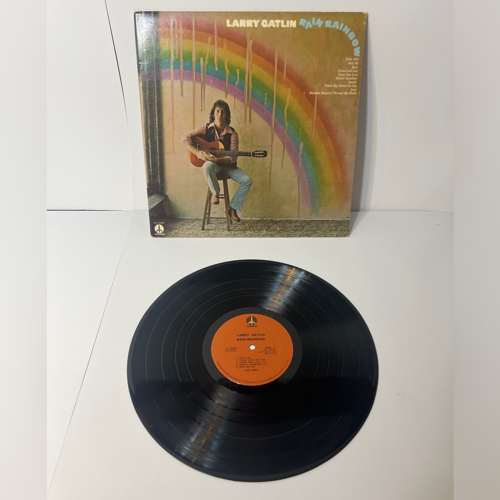 Larry Gatlin ‎– Rain Rainbow Vinyl, LP 1982 Columbia ‎